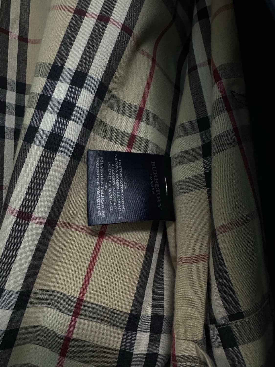 버버리 빈티지 블랙 트렌치 코트  상품이미지6