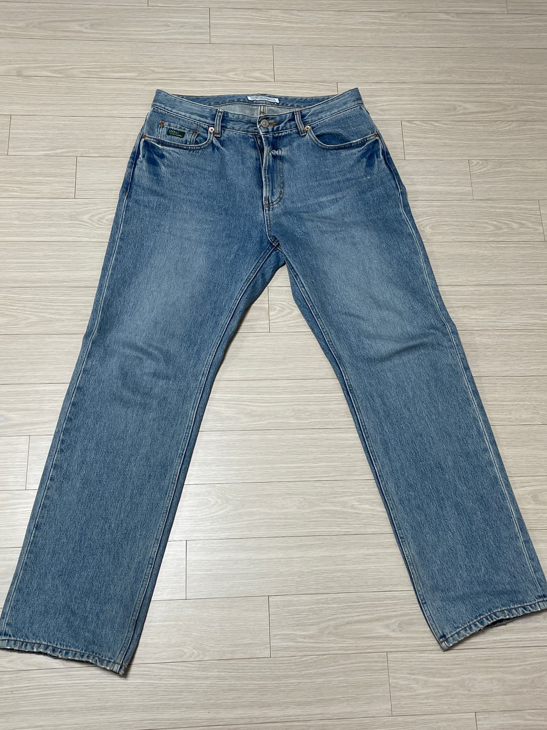 헤리티지플로스 워시드 데님 팬츠 L 인디고 상품이미지1