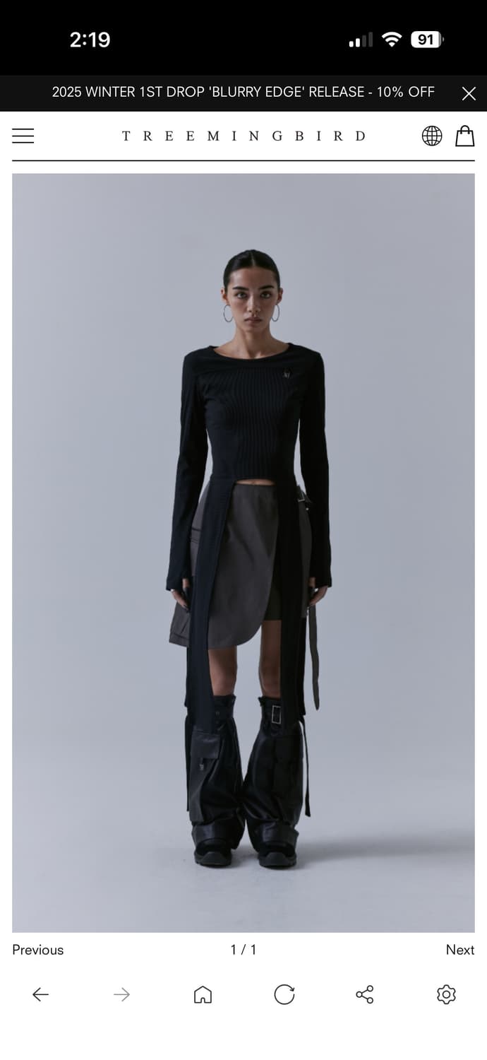 트리밍버드 Back-less Strap Long Sleeve 상품이미지1