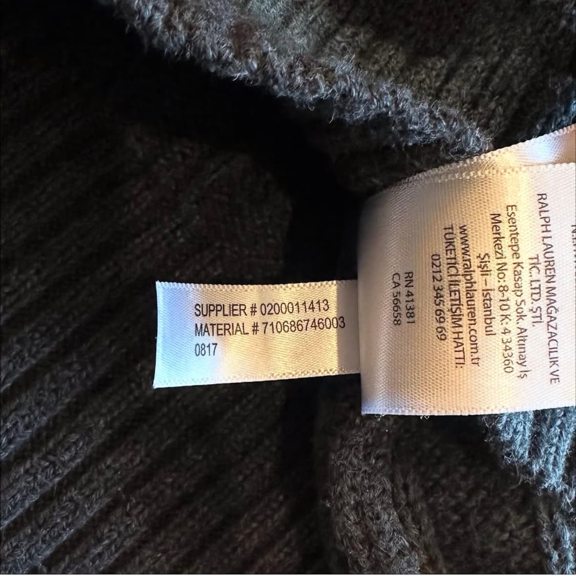 폴로랄프로렌 차콜 케이블 스웨터 상품이미지7