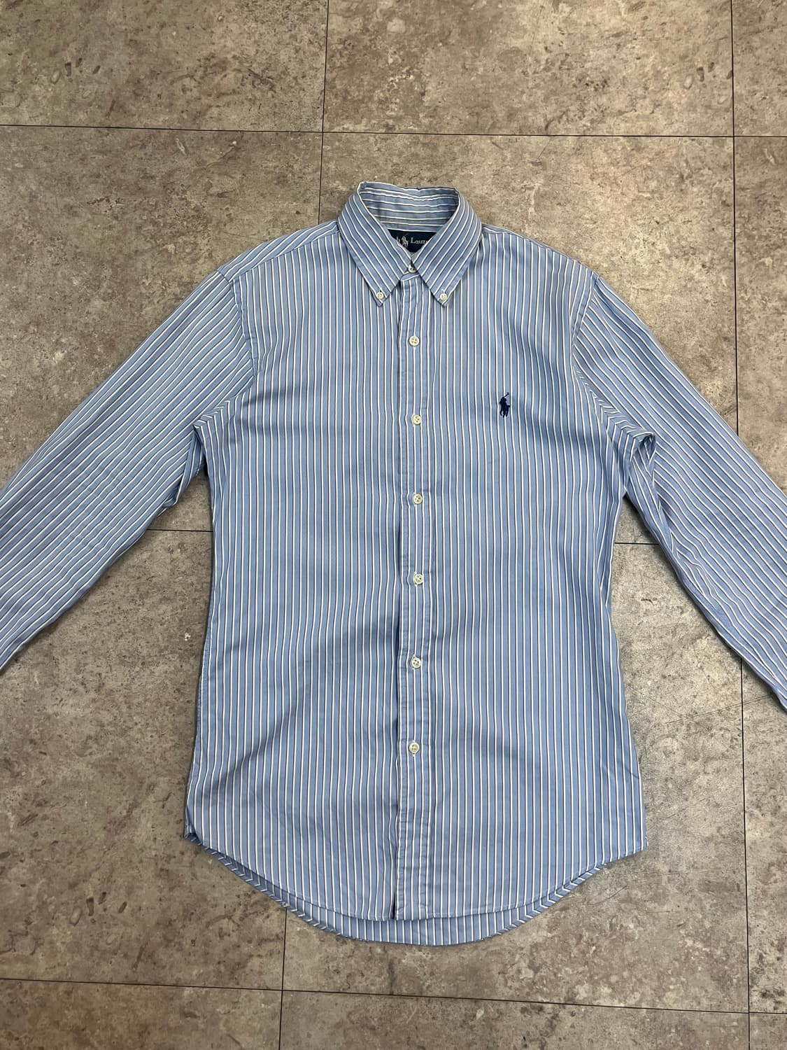 폴로 랄프로렌 스트라이프 셔츠 스카이블루 XS #csz3046  상품이미지6