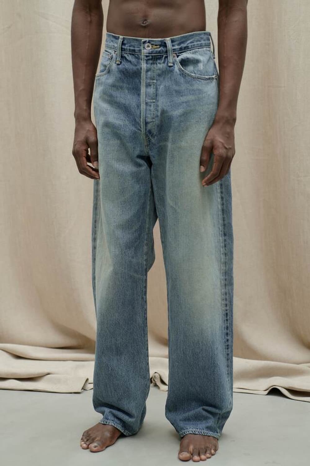 요코사카모토 24AW 셀비지 스트레이트 데님 팬츠 L사이즈 상품이미지5