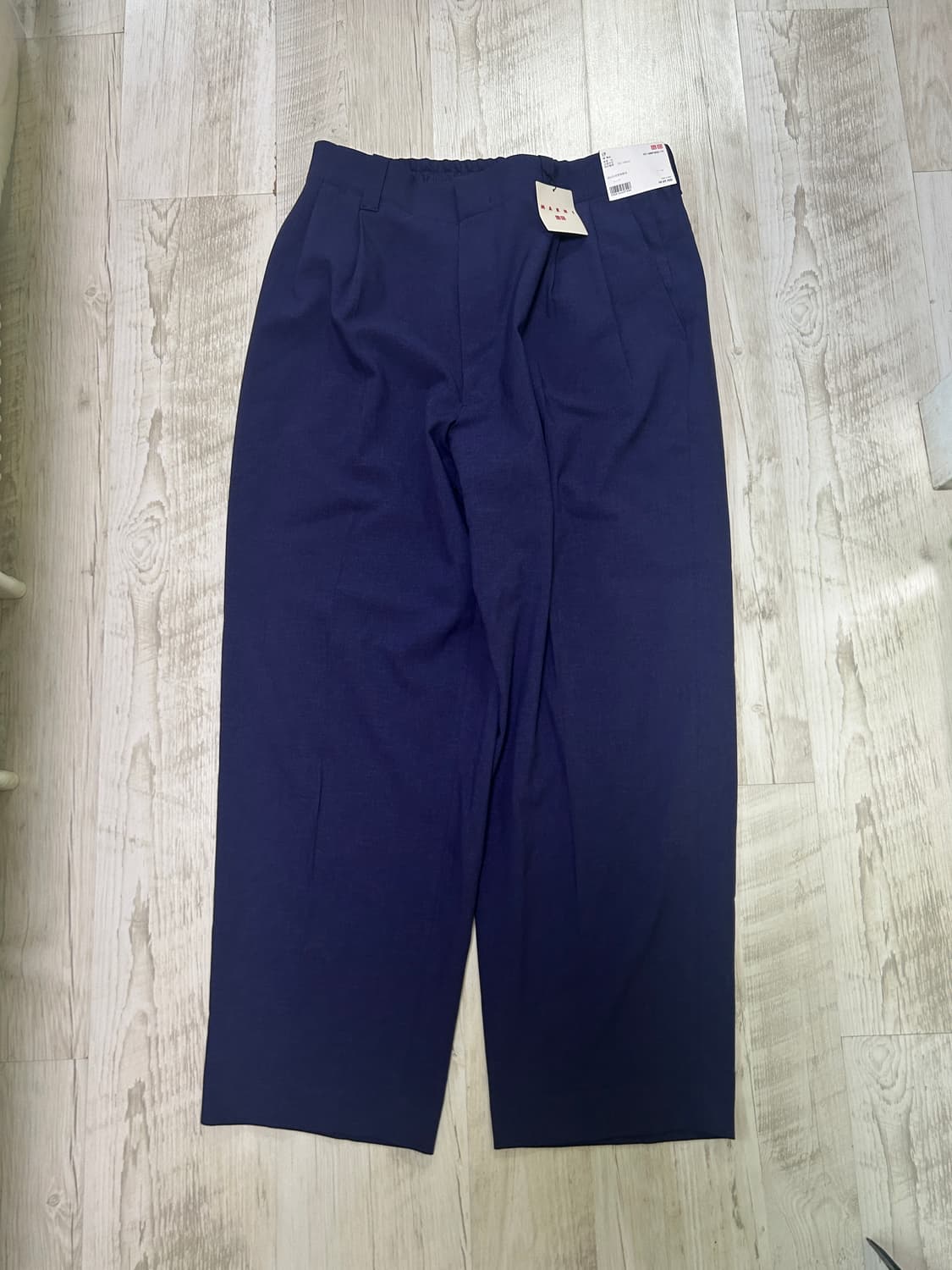 [XL]유니클로 마르니 와이드 팬츠 네이비 Uniqlo MARNI 상품이미지1