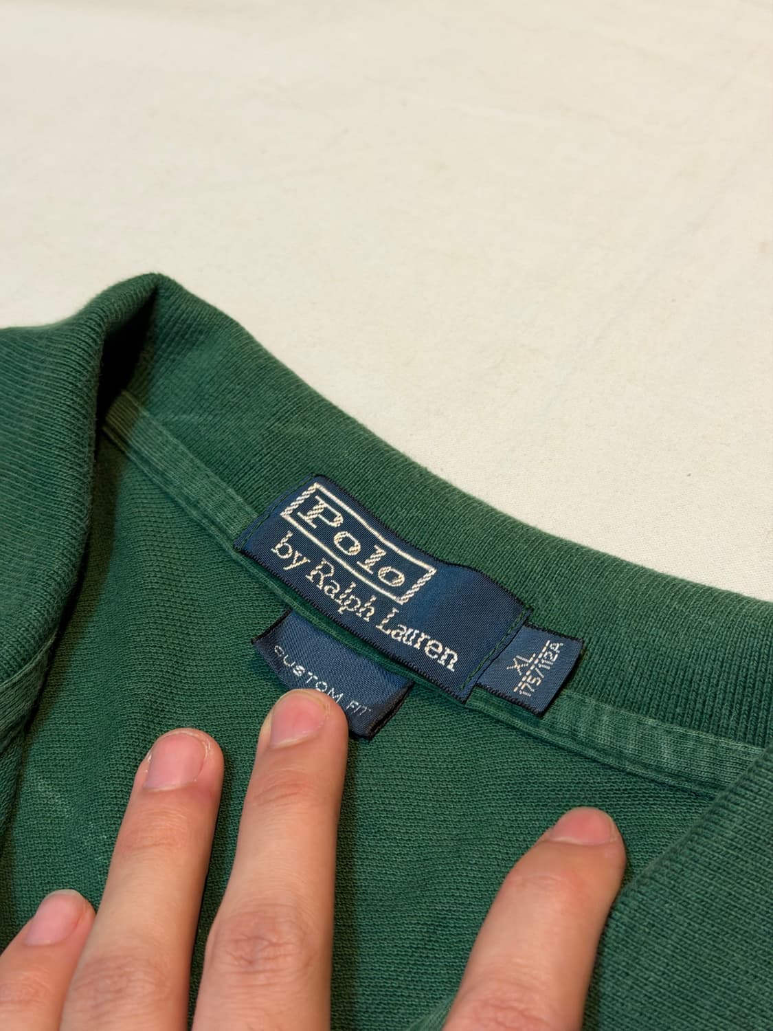 폴로 랄프로렌 빅포니 치프키프 롱슬리브 카라티 말차 그린 상품이미지3