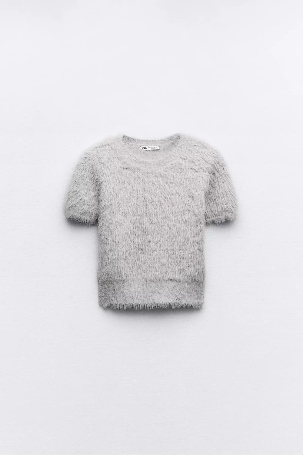 (당일배송) 자라 zara 페이크 퍼 스웨터 그레이 7901/402 상품이미지1