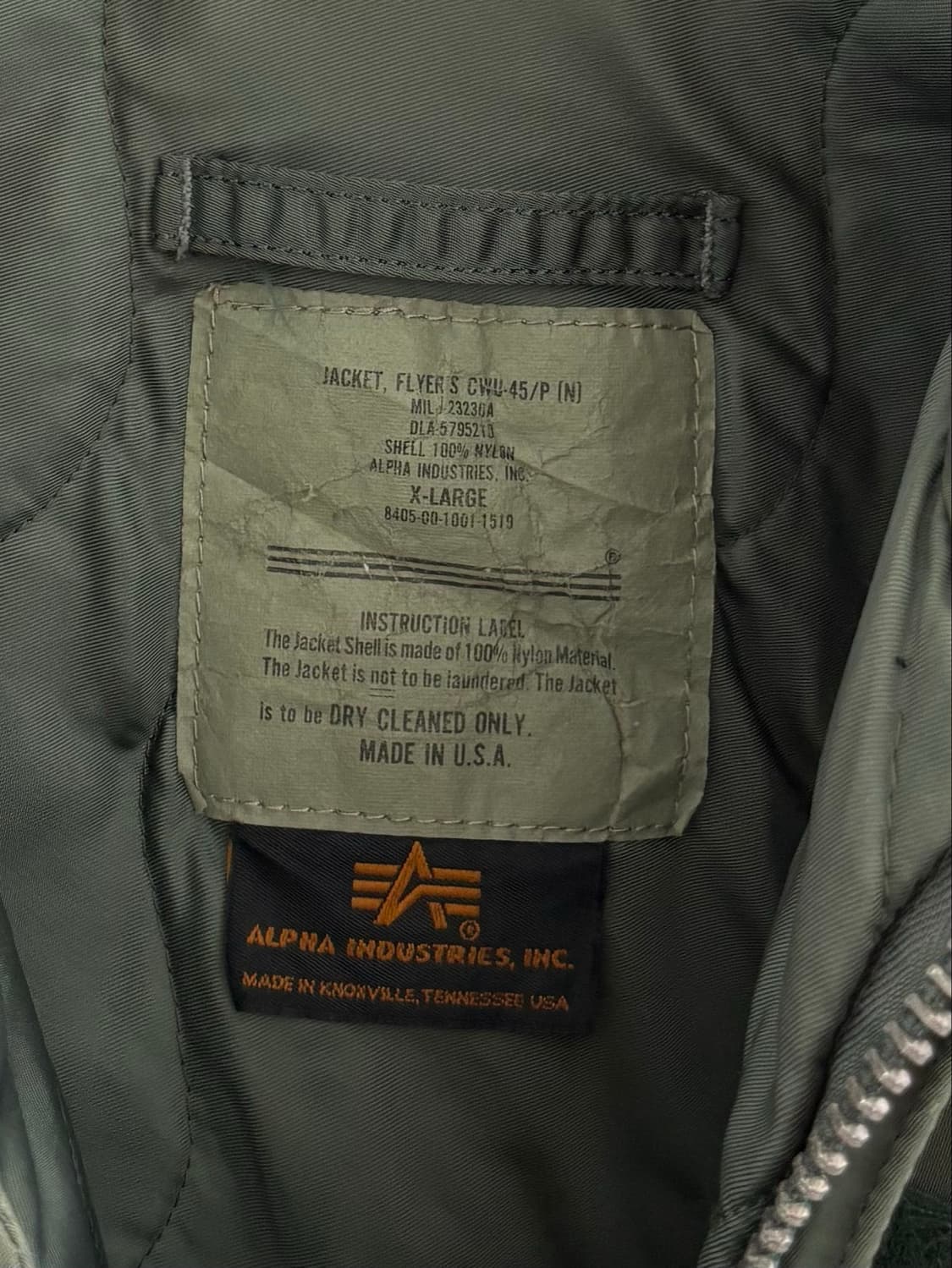 ALPHA INDUSTRIES 알파 인더스트리 CWU-45/P 플라이트  상품이미지6