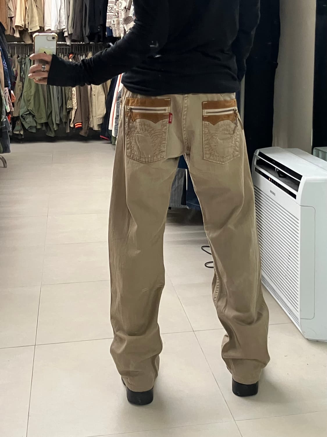 에드윈 웨스턴 베이지 워싱 코튼 팬츠 32 상품이미지8