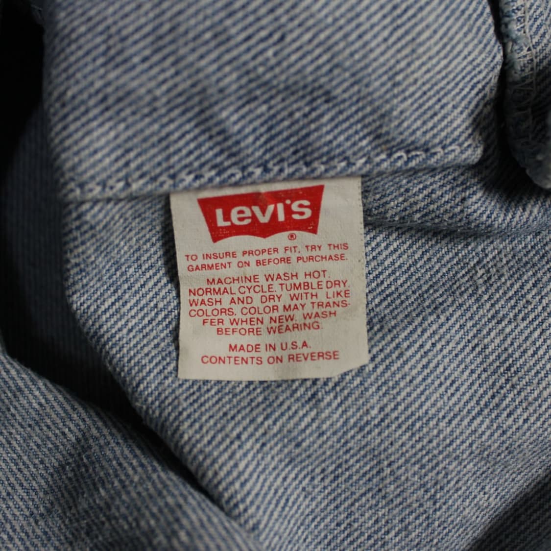 90's Levi’s 리바이스 USA 데님 트러커 자켓 L033 상품이미지5