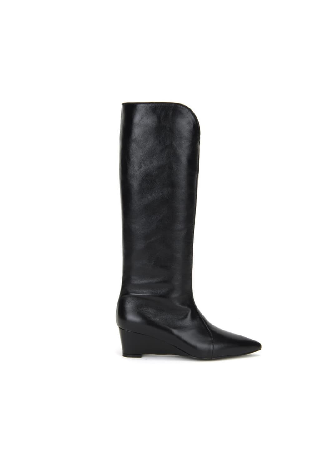 Curved Wedge Leather boots (쓰리투에이티) 상품이미지1