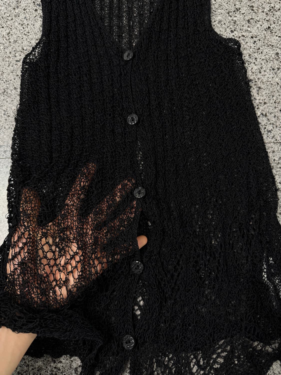 vintage silk knit vest 상품이미지2