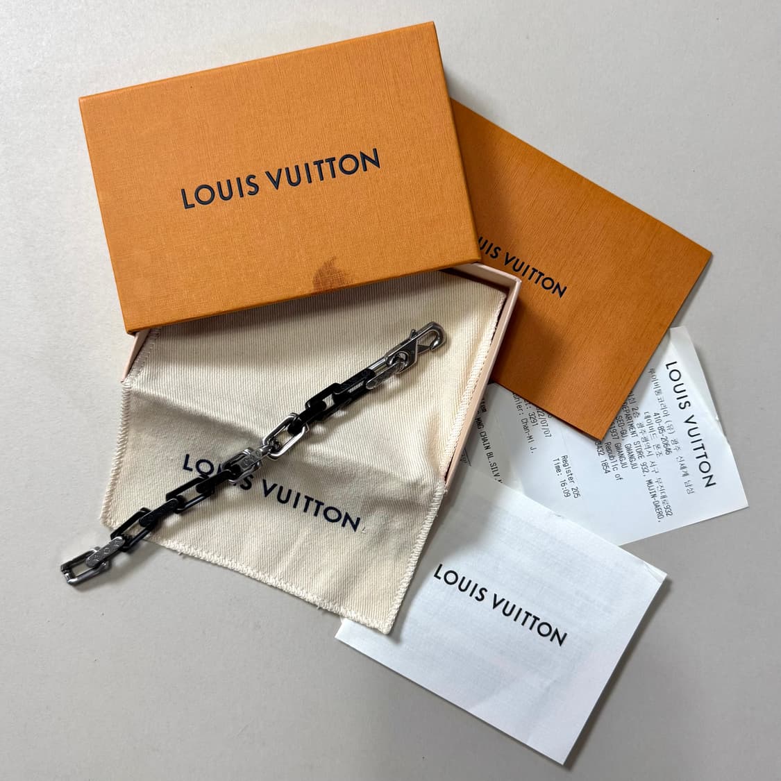 [백화점판/당일출고]루이비통 버질아블로 모노그램 체인 팔찌 상품이미지1