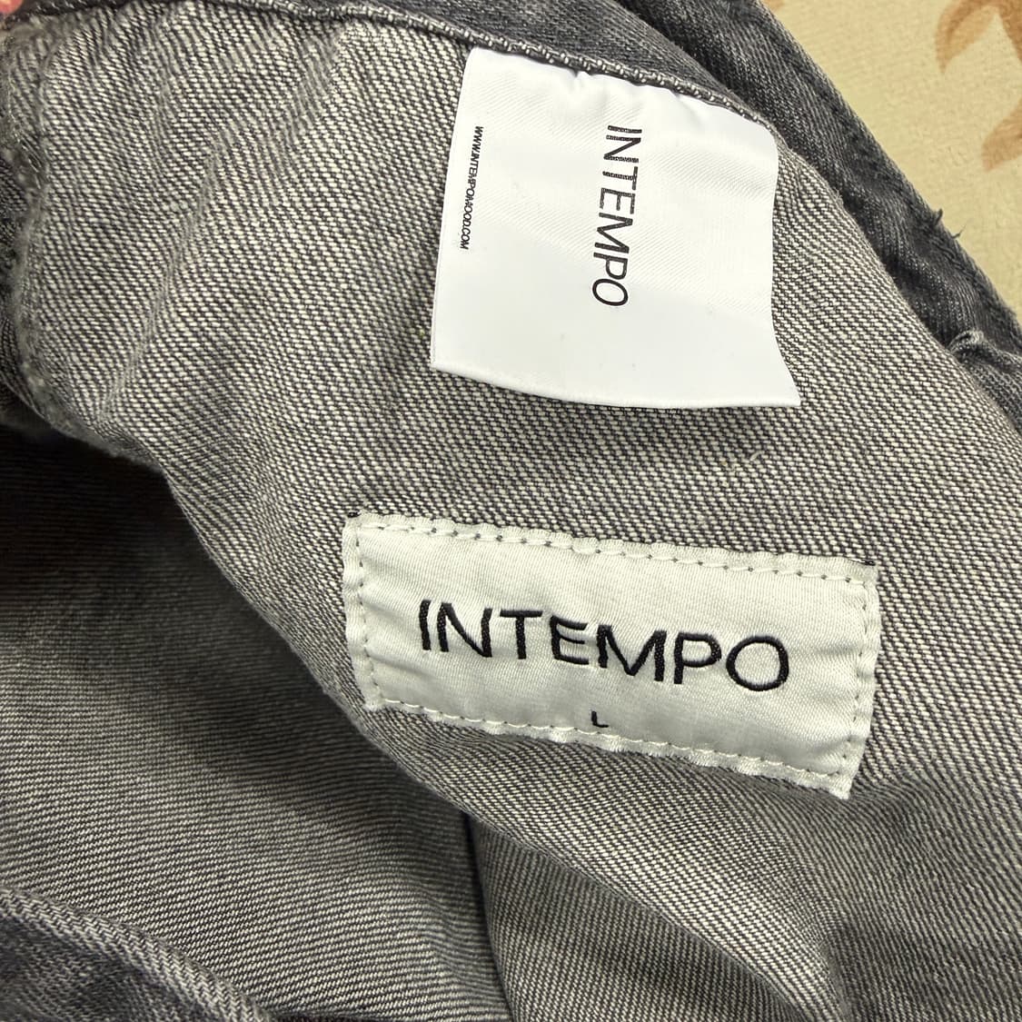 (L)인템포 무드 INTEMPOMOOD 버뮤다 팬츠 반바지(차콜) 상품이미지2