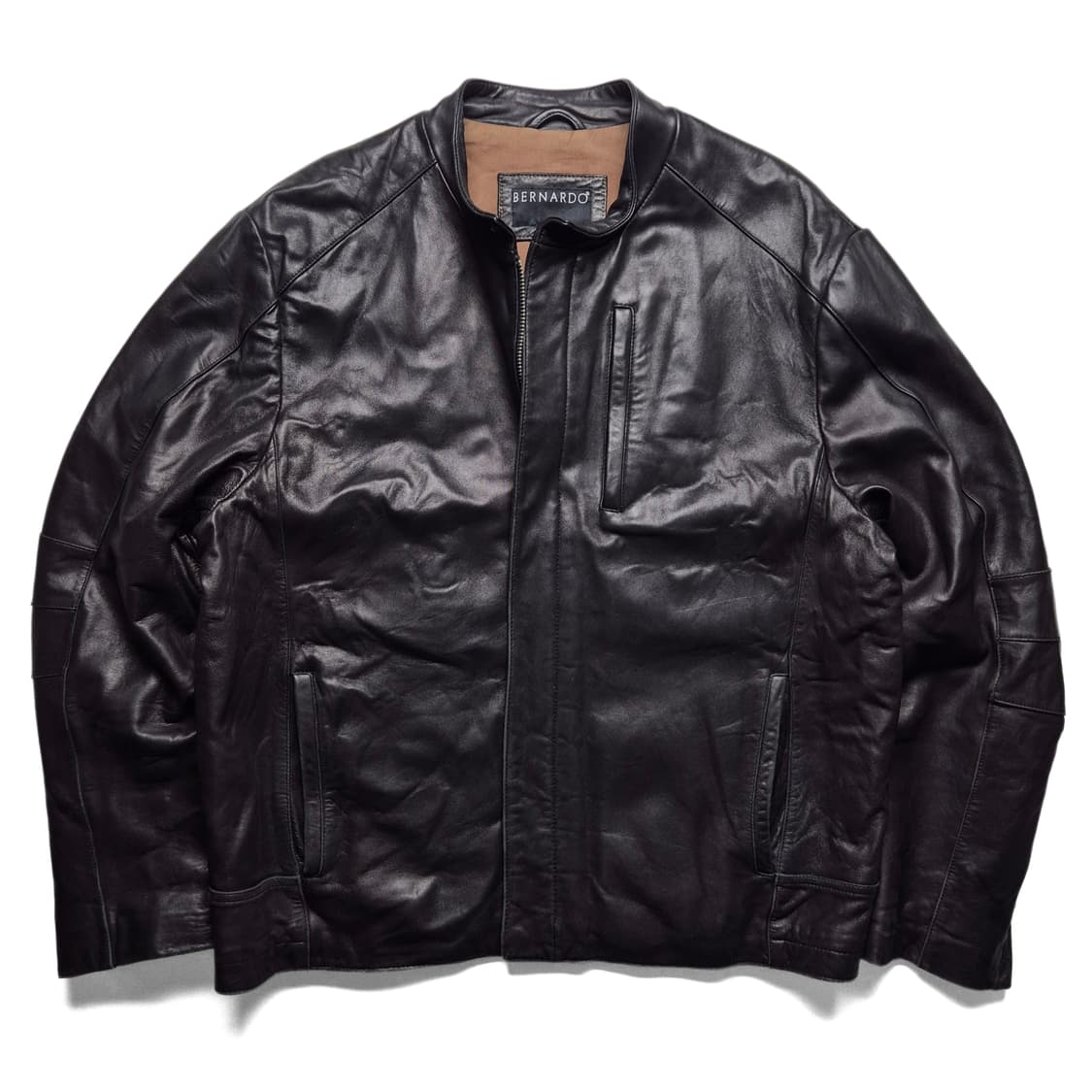 [M] Bernardo 양가죽 논카라 자켓 상품이미지2