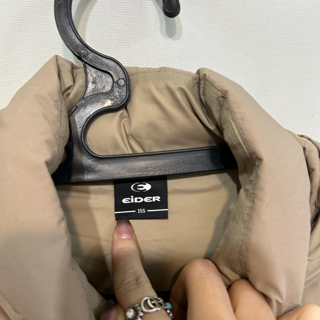 아이더 키즈 베이지 덕다운 패딩 155  상품이미지2