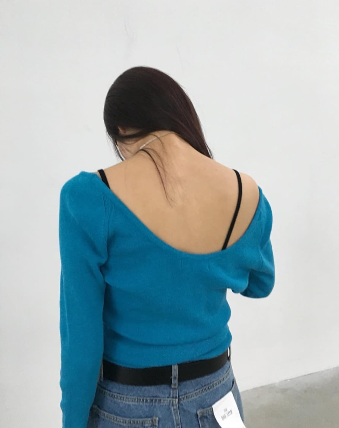 Deep u neck nt (acua blue) 상품이미지3