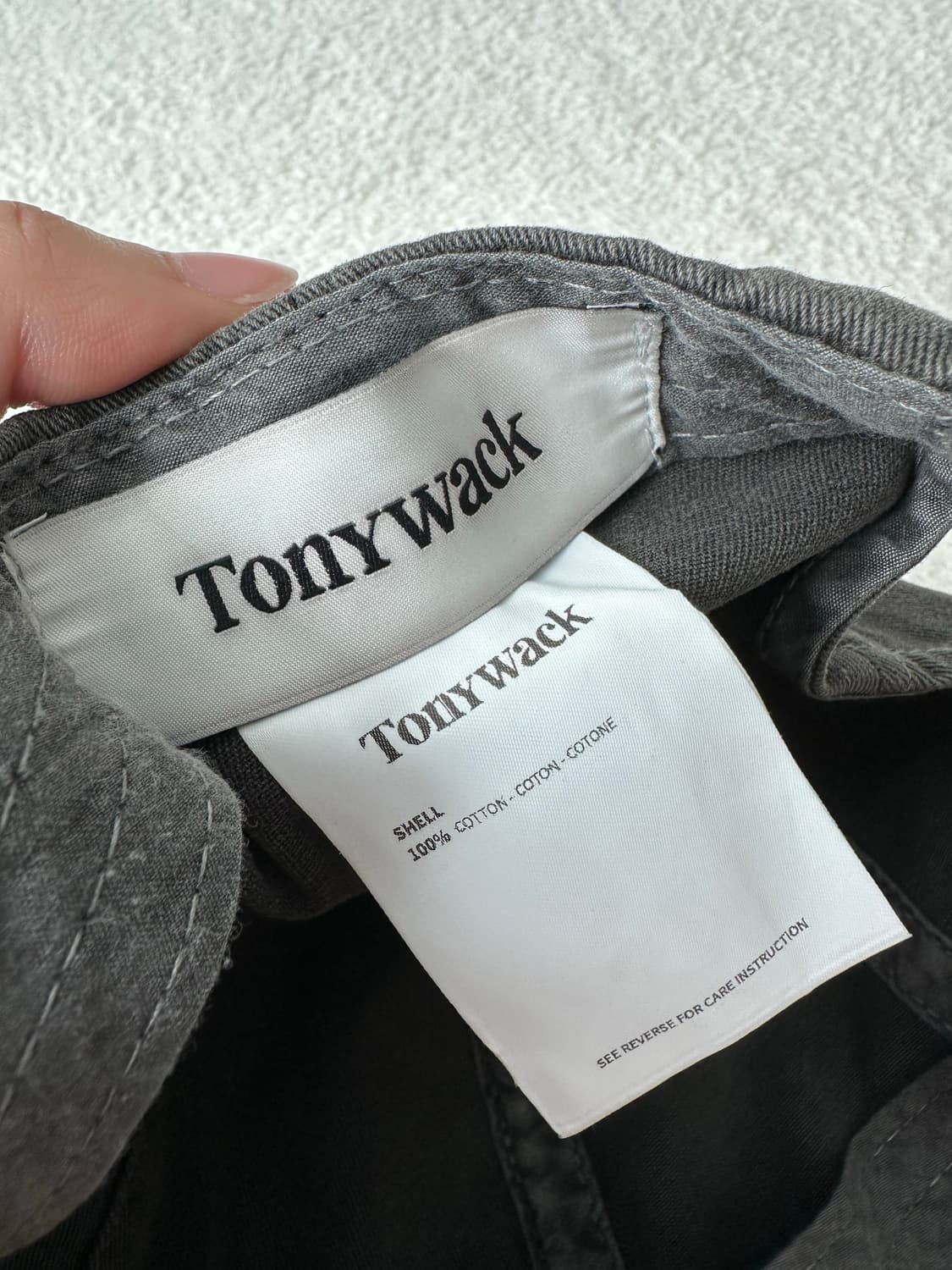 토니웩 로고 데님 볼캡모자  상품이미지3