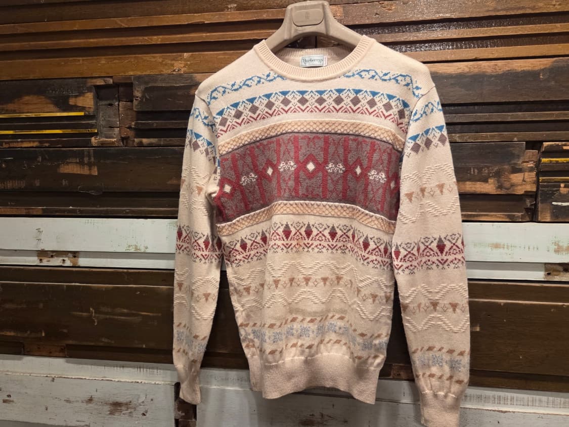 80'S 버버리 페어아일니트 상품이미지8