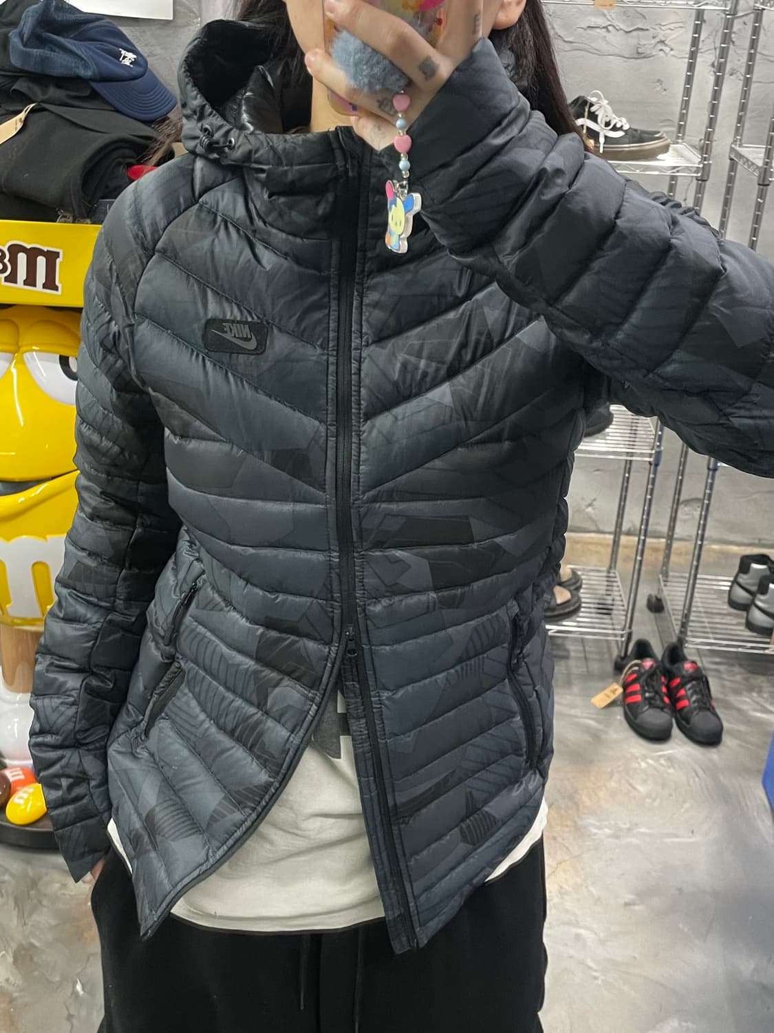 나이키 디지털 카모 후디드 경량 패딩 상품이미지8