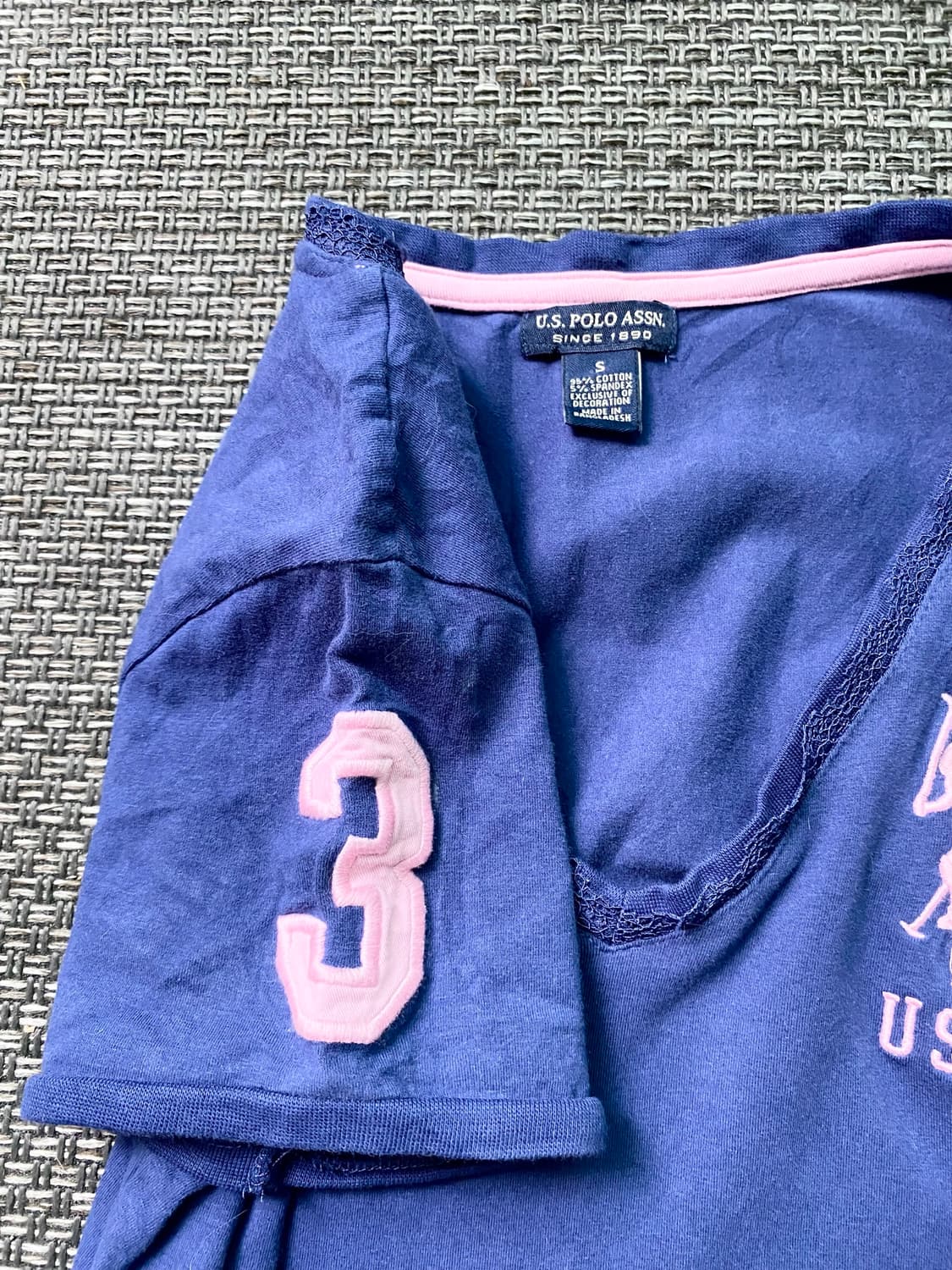 [POLO ASSN]Slim Fit Navy Tee 상품이미지4