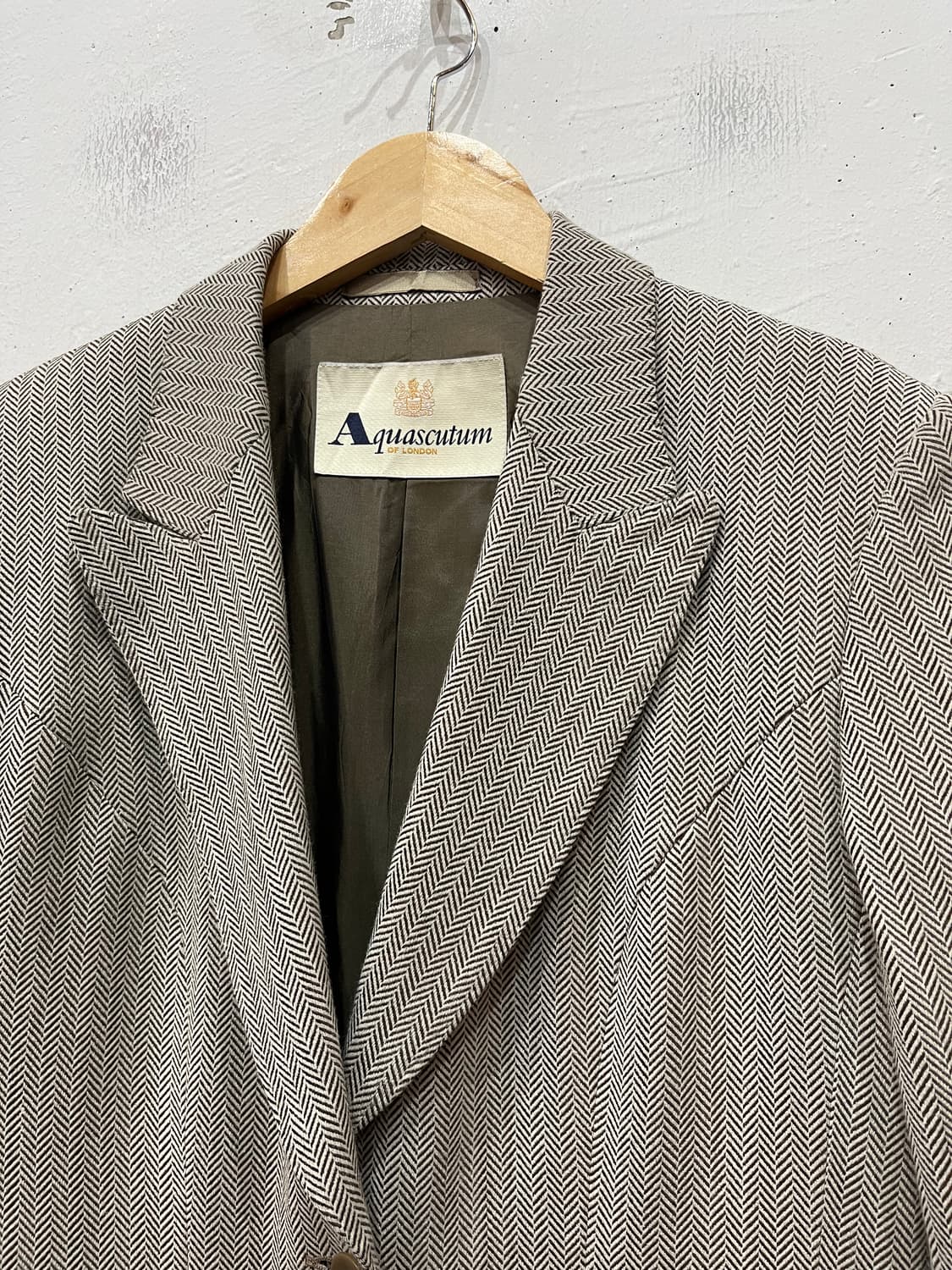 아쿠아스큐텀 울 헤링본 자켓 우먼즈 Made in PORTUGAL 상품이미지2