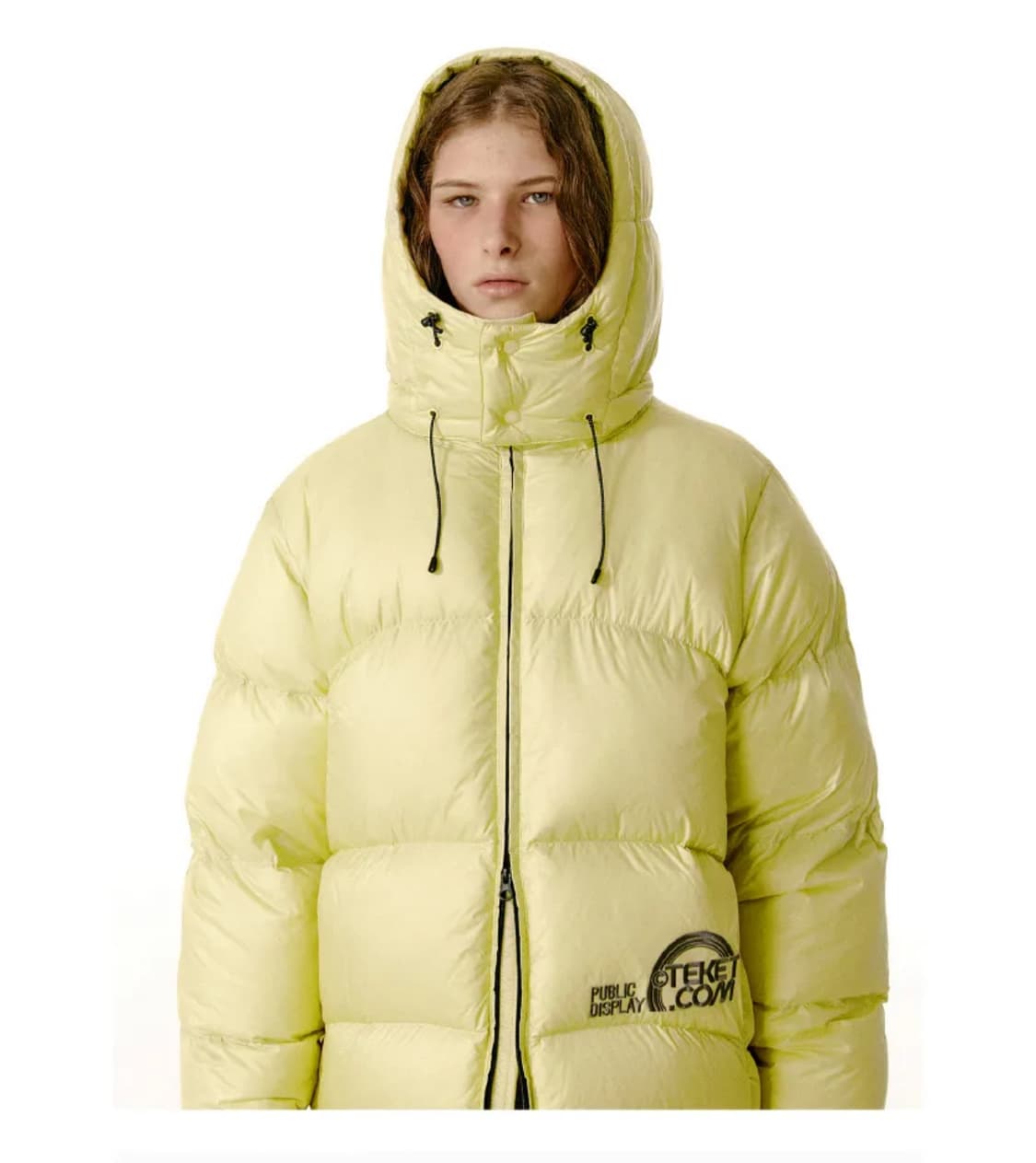 테켓 옐로우 패딩 S 상품이미지5