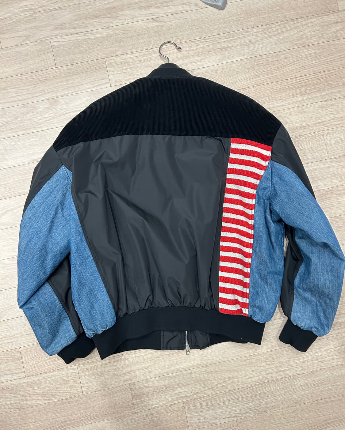 콰이어티스트 믹스 MA-1 자켓 블랙 L 상품이미지5