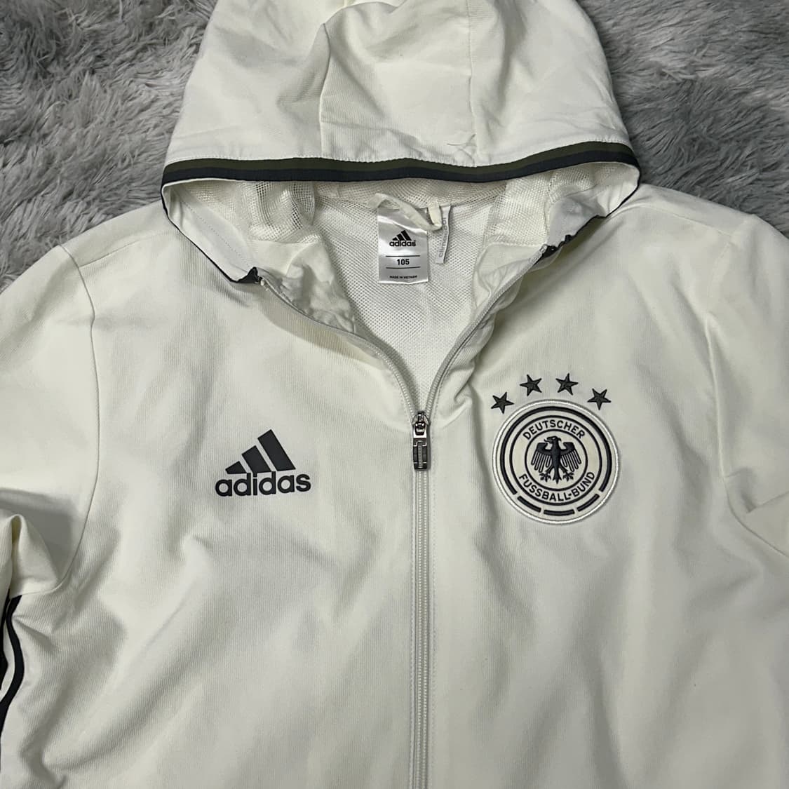 아디다스 독일 화이트 바람막이 자켓 XL 상품이미지2