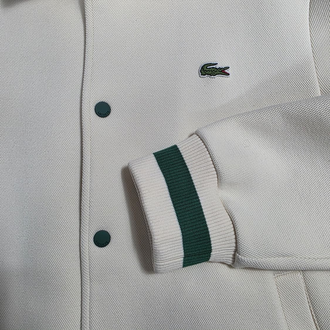 1772 라코스테 이중지 스타디움 스냅버튼 스웻 자켓 FR4(M) 상품이미지6