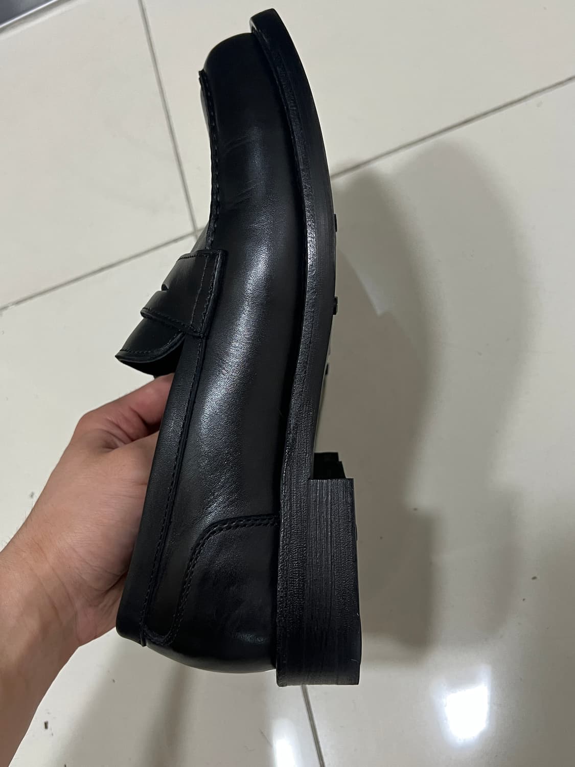 로맨틱무브 뉴 러그 로퍼 홀스레더 블랙 260 상품이미지6