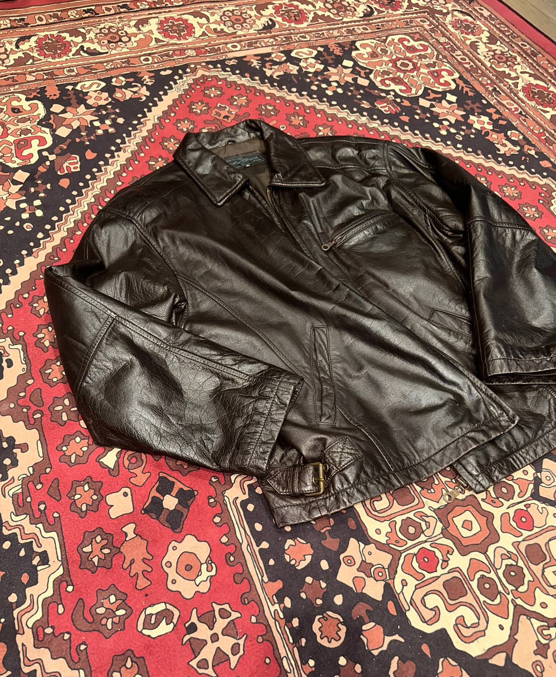 ( L ) 가죽자켓 아메카지 워크웨어 레더자켓 스포츠가죽 워크자켓 상품이미지2