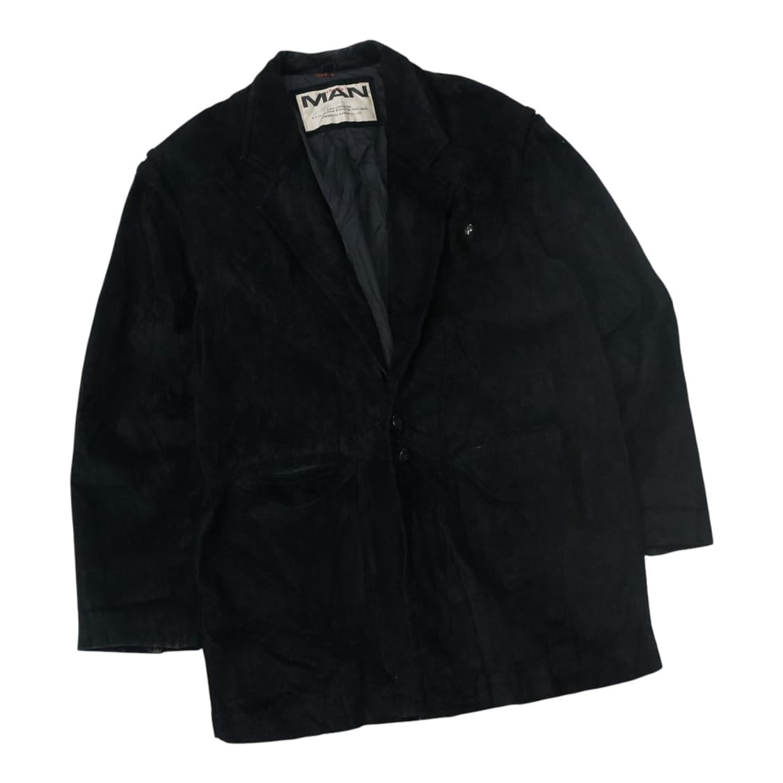 Kansai Man 칸사이맨 빈티지 블랙 돈피 스웨이드 레더 자켓 상품이미지1