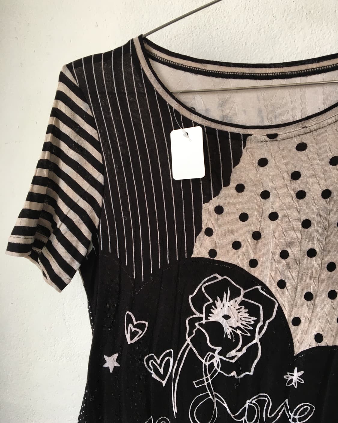 Pattern mixed t shirt 상품이미지5