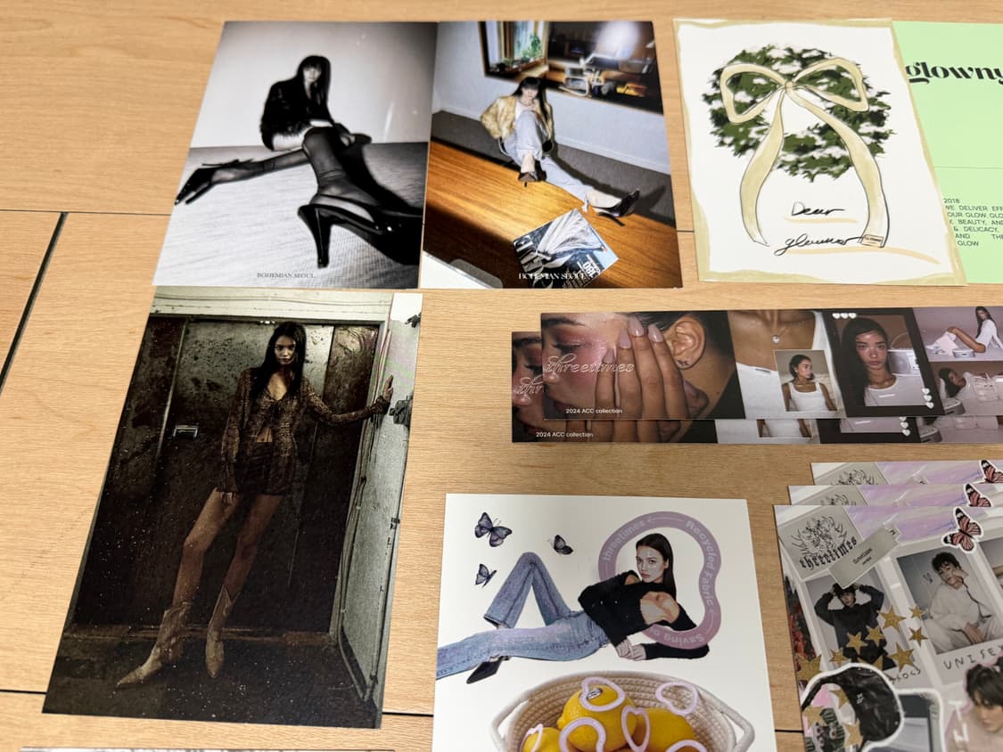 엽서 일괄 양도/쓰리타임즈 글로니 보헴서 규린 이수키아트 페르트 애즈온 상품이미지2