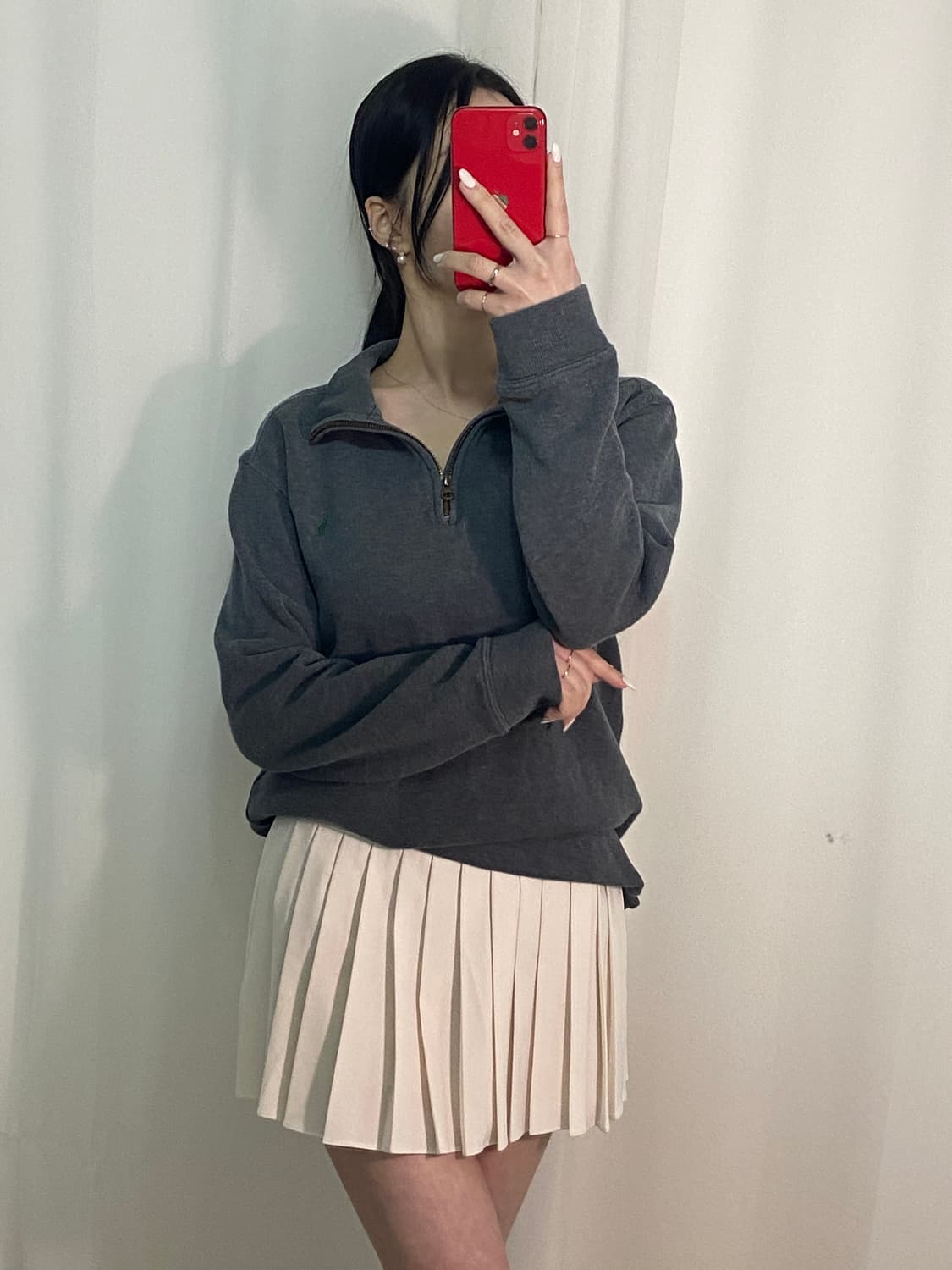 폴로 그레이 포니 반집업 상품이미지2