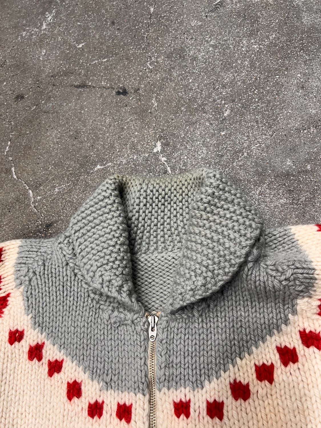 60‘s 코위찬 집업 스웨터  상품이미지7