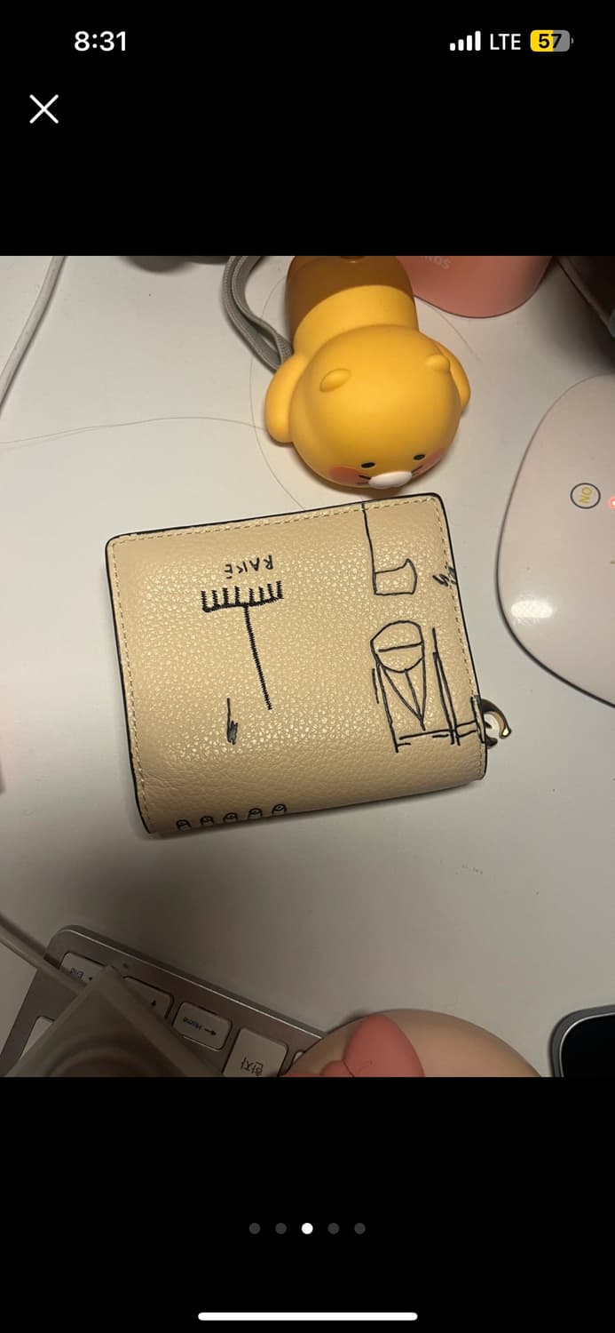 코치 장미쉘 바스키아 콜라보 반지갑 새상품 상품이미지2