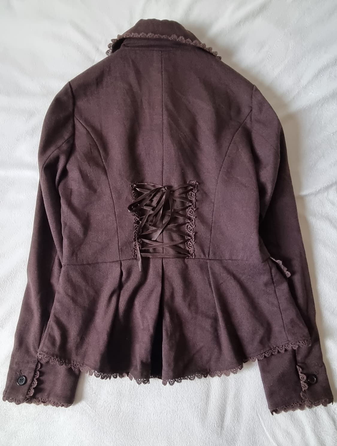 빈티지 엑시즈팜 브라운 갸루 자켓 상품이미지2