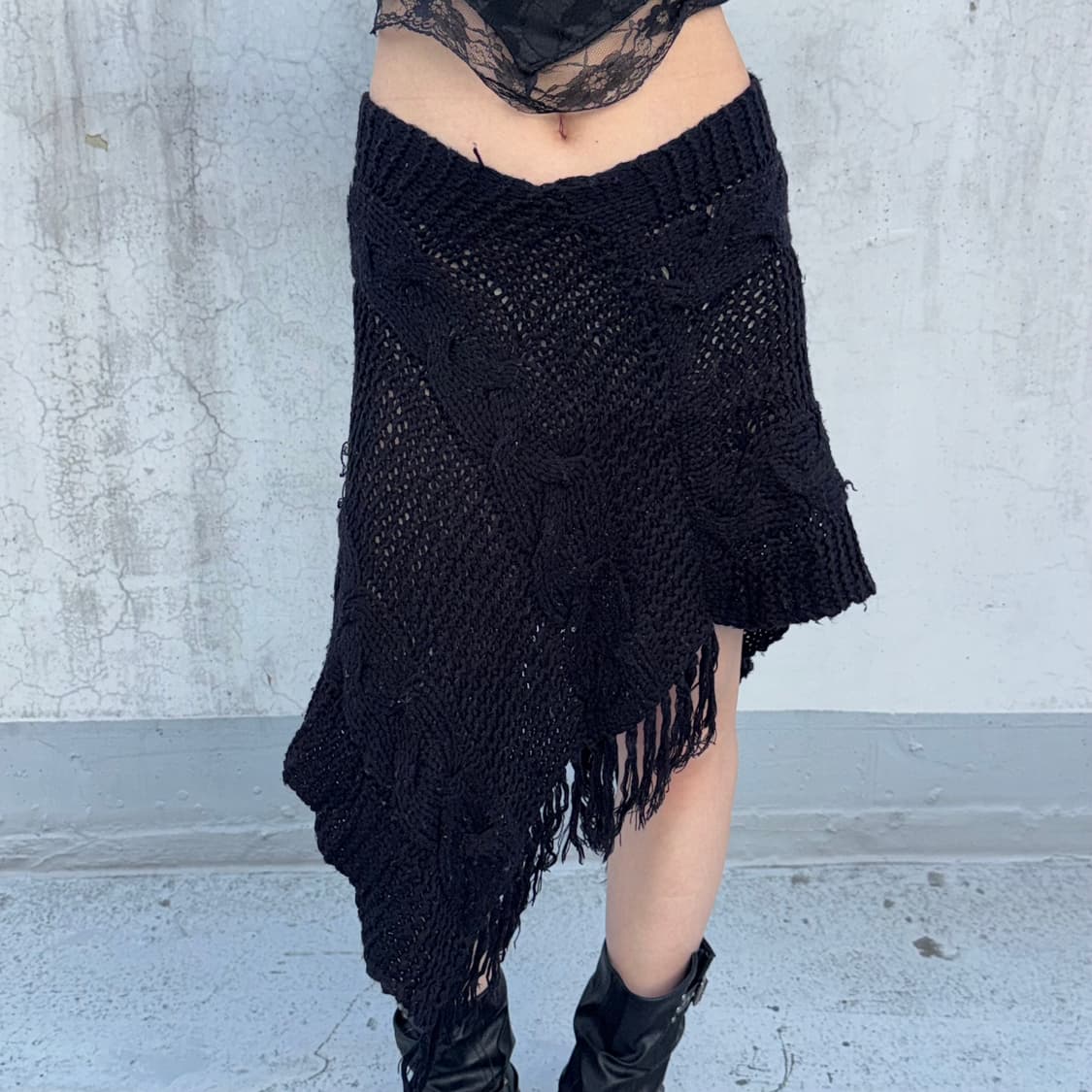 Vintage 레이어드 니트 스커트  상품이미지3