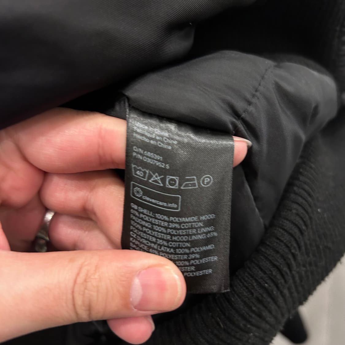 H&M DIVIDED 후디드 ma-1 항공점퍼 상품이미지4