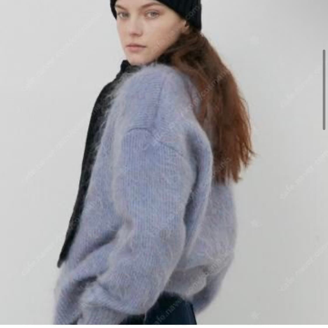 시엔느 쉐비 모헤어 니트 바이올렛 상품이미지2