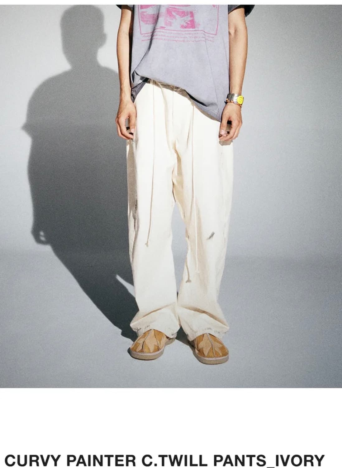 Cord 코드 커비 페인터 트윌 팬츠 M 아이보리  상품이미지1