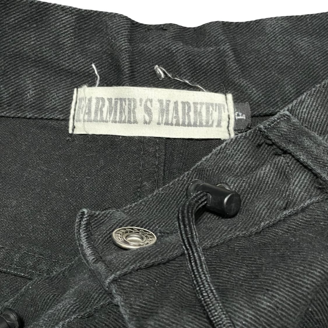 [34] 파머스마켓 블랙 더블니 워크 팬츠 상품이미지2