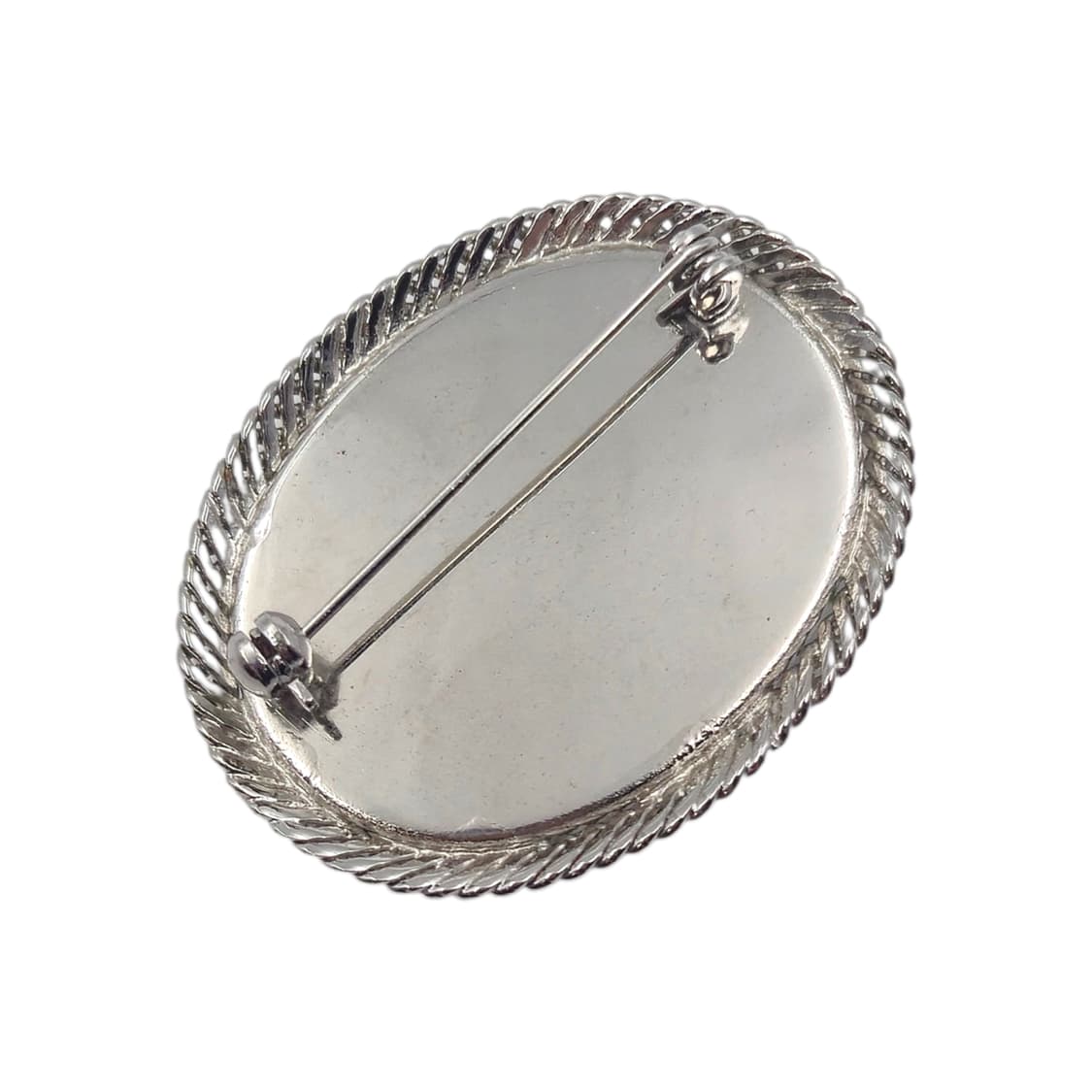 90s 브라질 모르포 나비 날개 꽃잎 카빙 브로치 상품이미지3