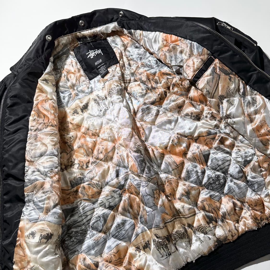 스투시 플라이트 봄버 자켓 블랙 상품이미지9