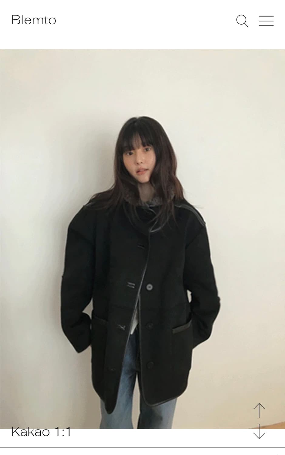 블렘토 리버시블 무스탕 상품이미지2