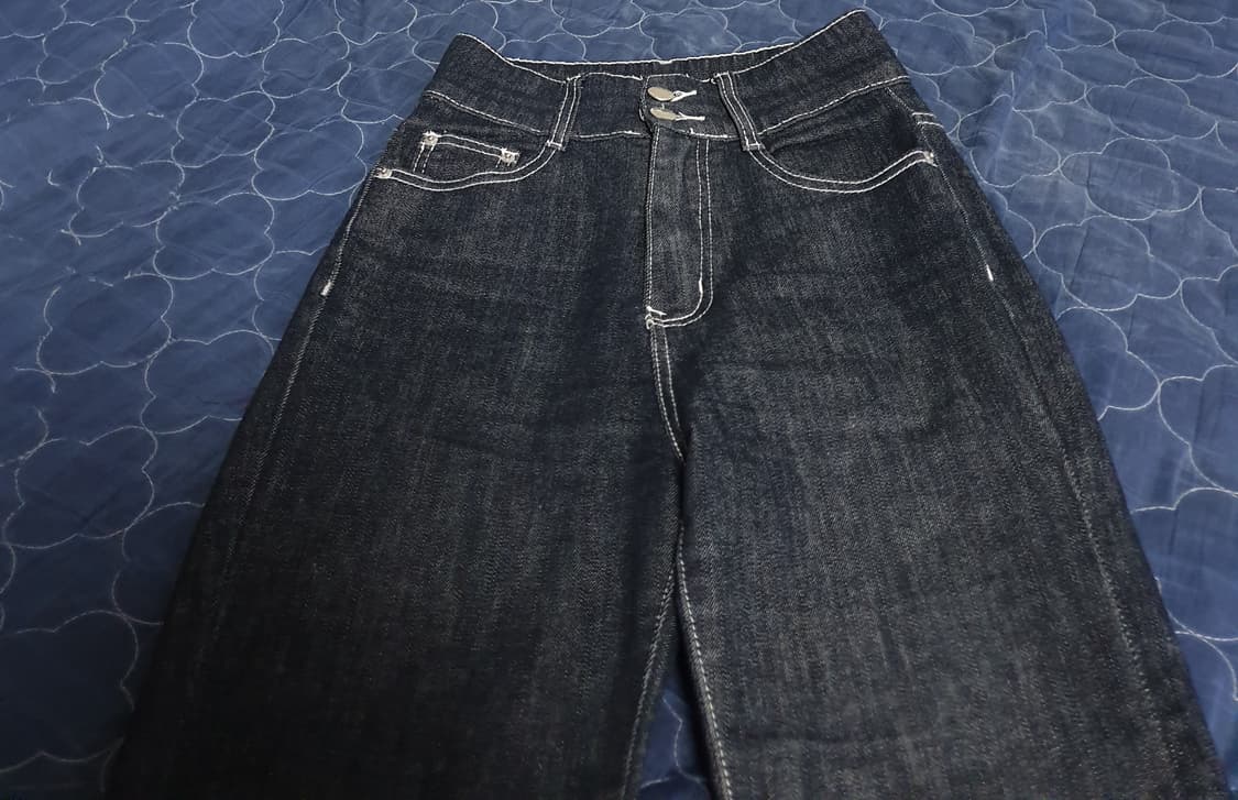 여성 스판 부츠컷 스티치 데님 팬츠 (26) 상품이미지2