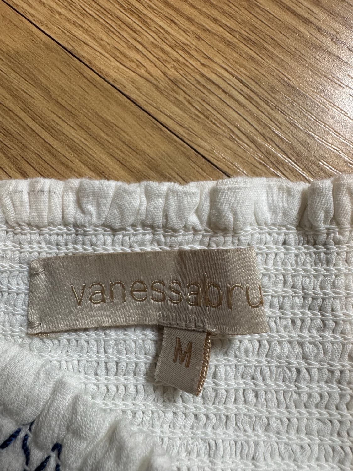 vanessabruno 바네사브루노 스모크밴딩 자수 스커트 상품이미지2