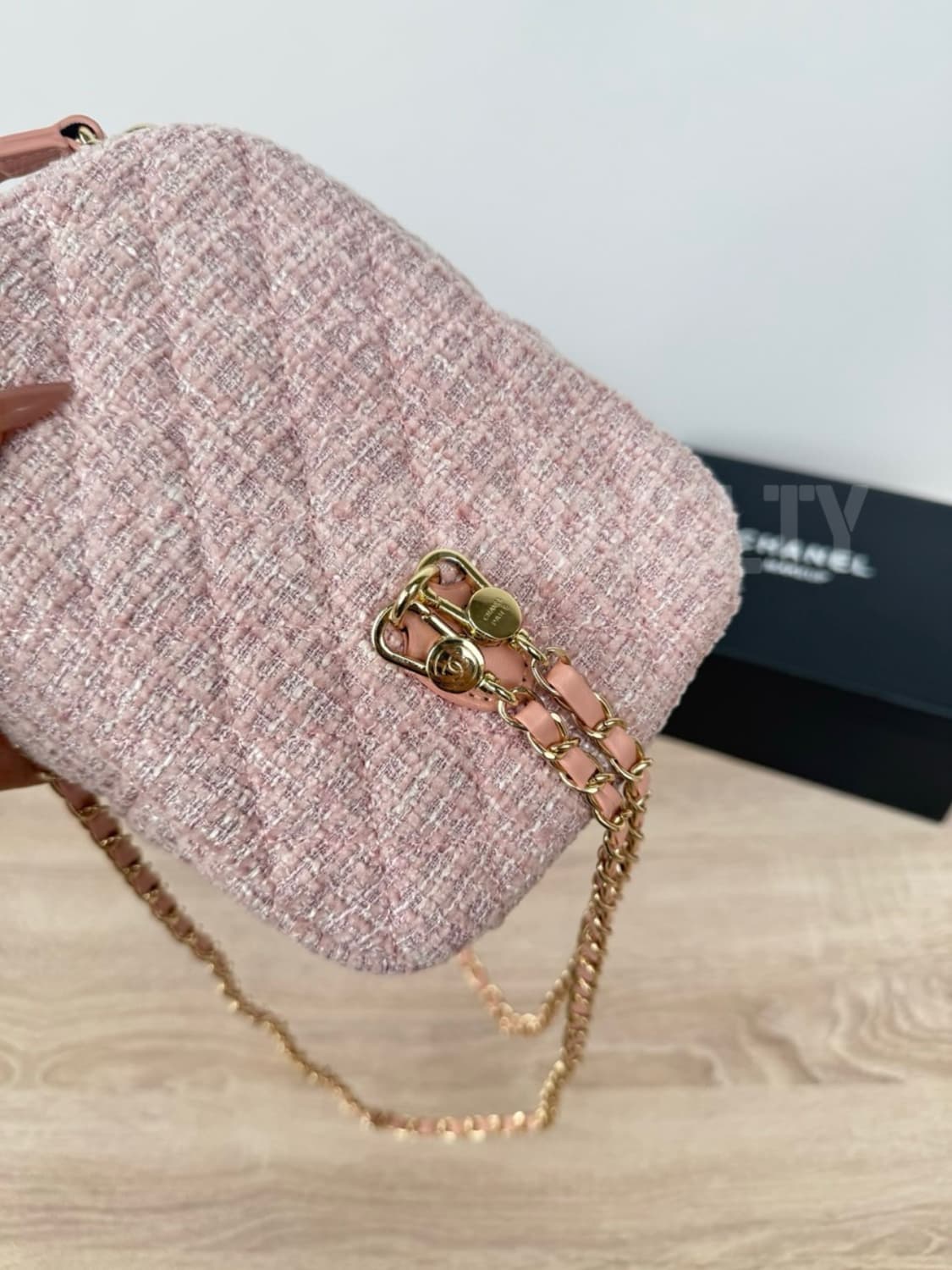 샤넬뷰티 트위드 미니백팩 핑크 기프트 백 무료배송 상품이미지7