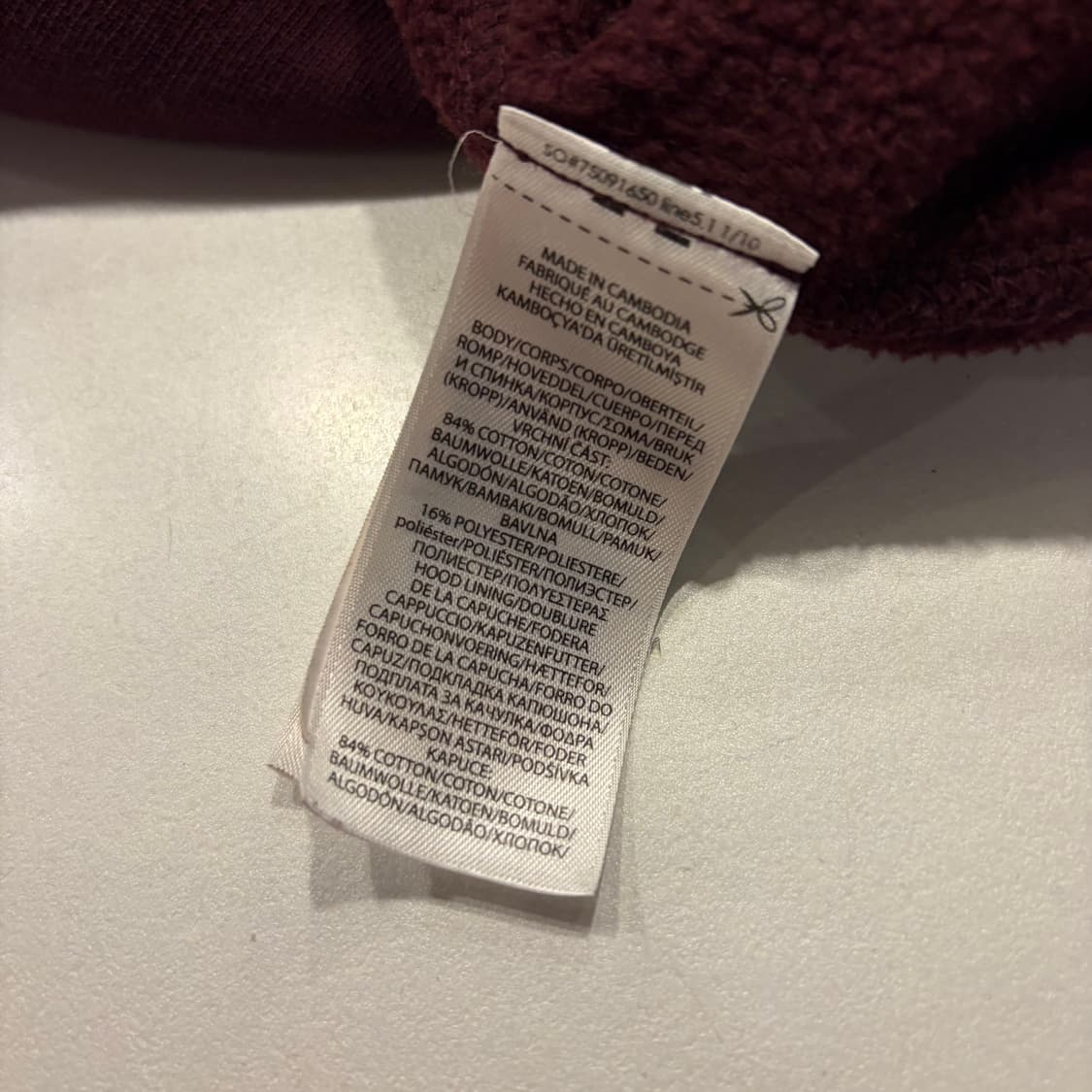 [XS] 폴로 랄프로렌 신형 큐알 버건디 후드티 C879 상품이미지8