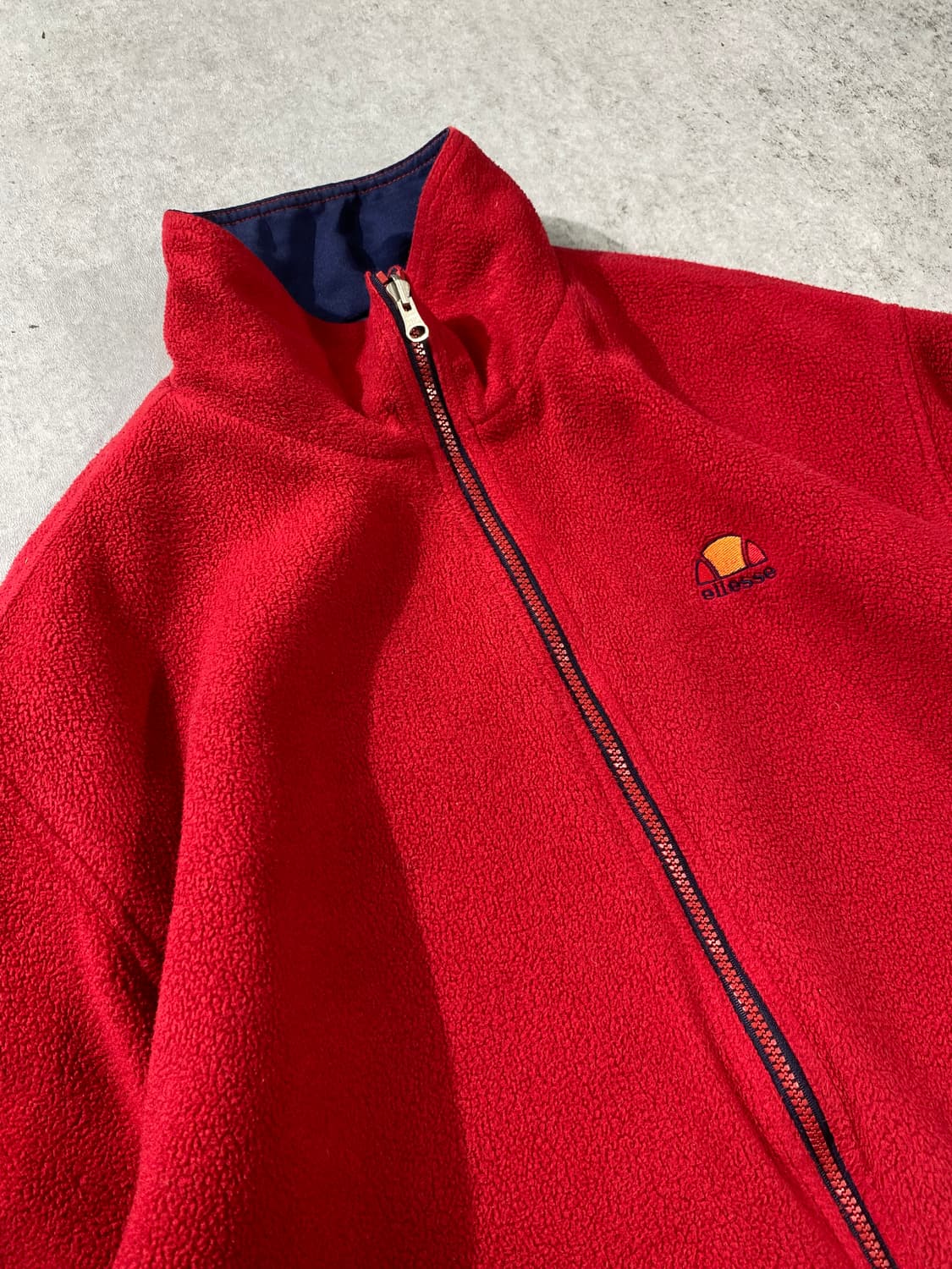 [XL] 90s ELLESSE 엘레쎄 올드스쿨 리버서블 플리스 자켓 상품이미지3